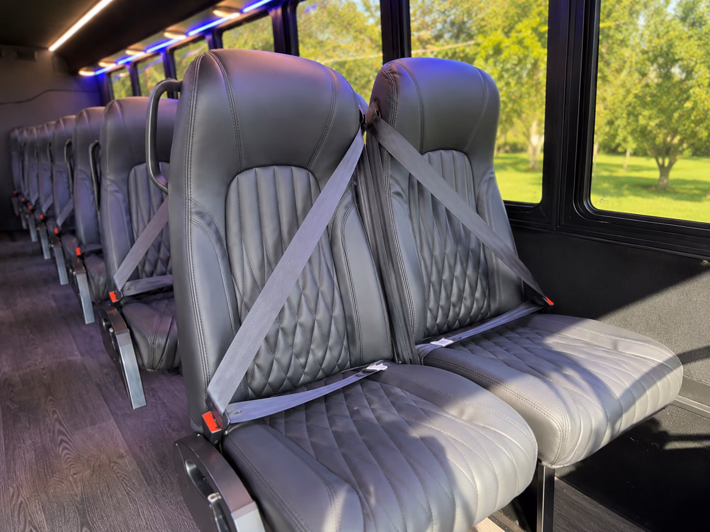 brownsville 15 passenger minibus interior