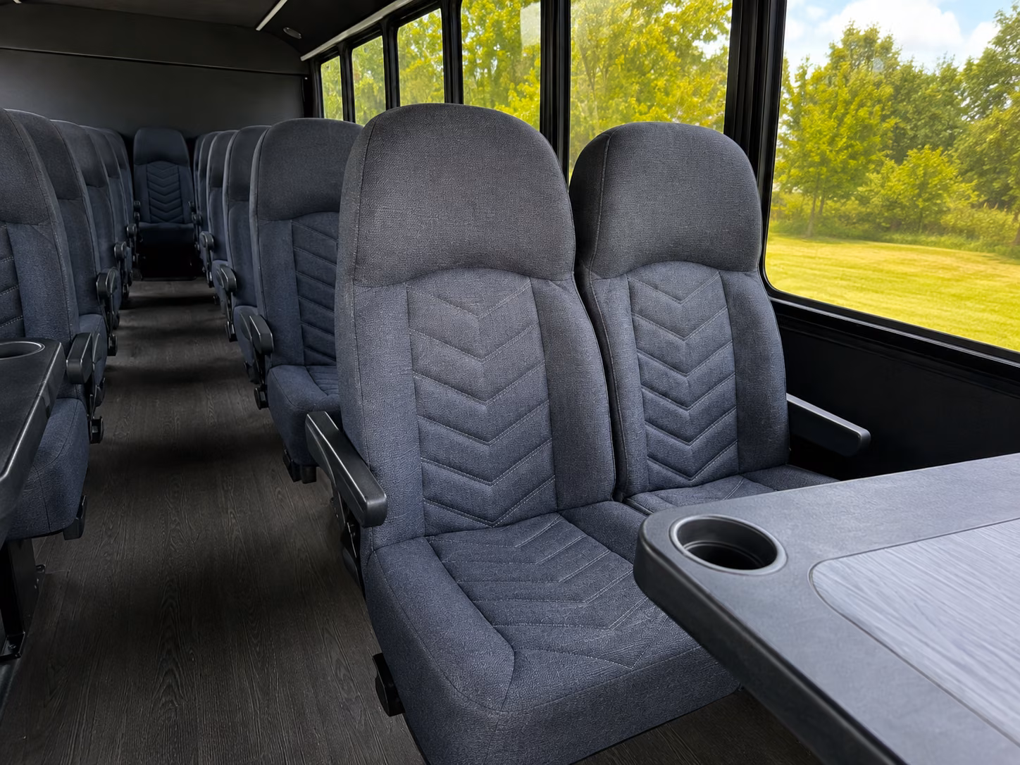 brownsville 18 passenger minibus inside
