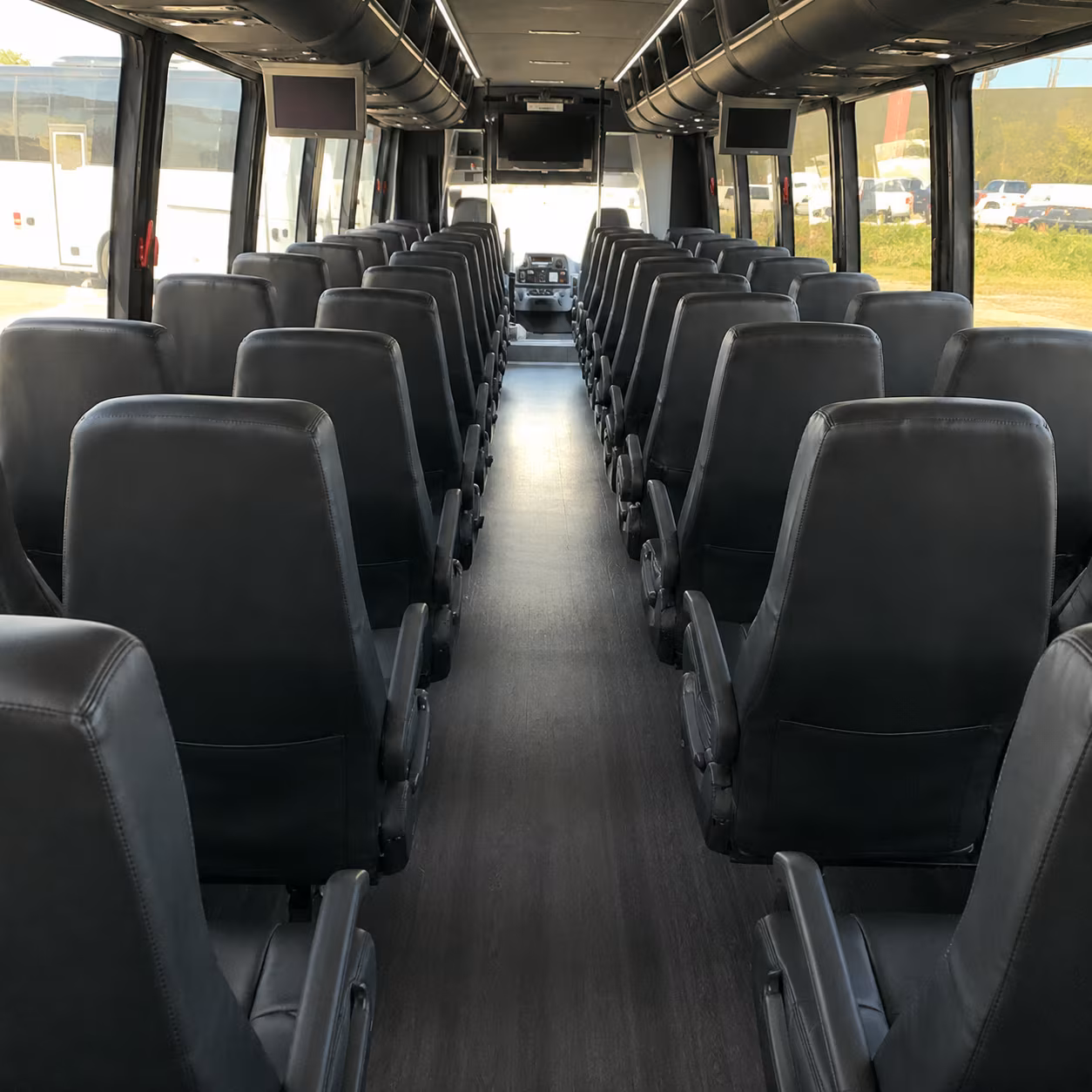 brownsville 28 passenger minibus inside