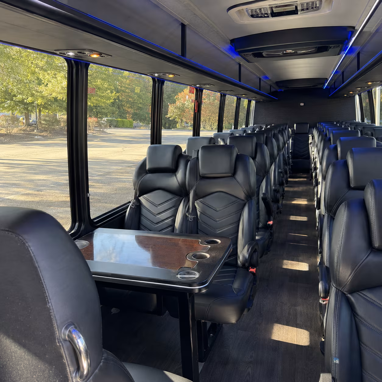 brownsville 35 passenger minibus interior