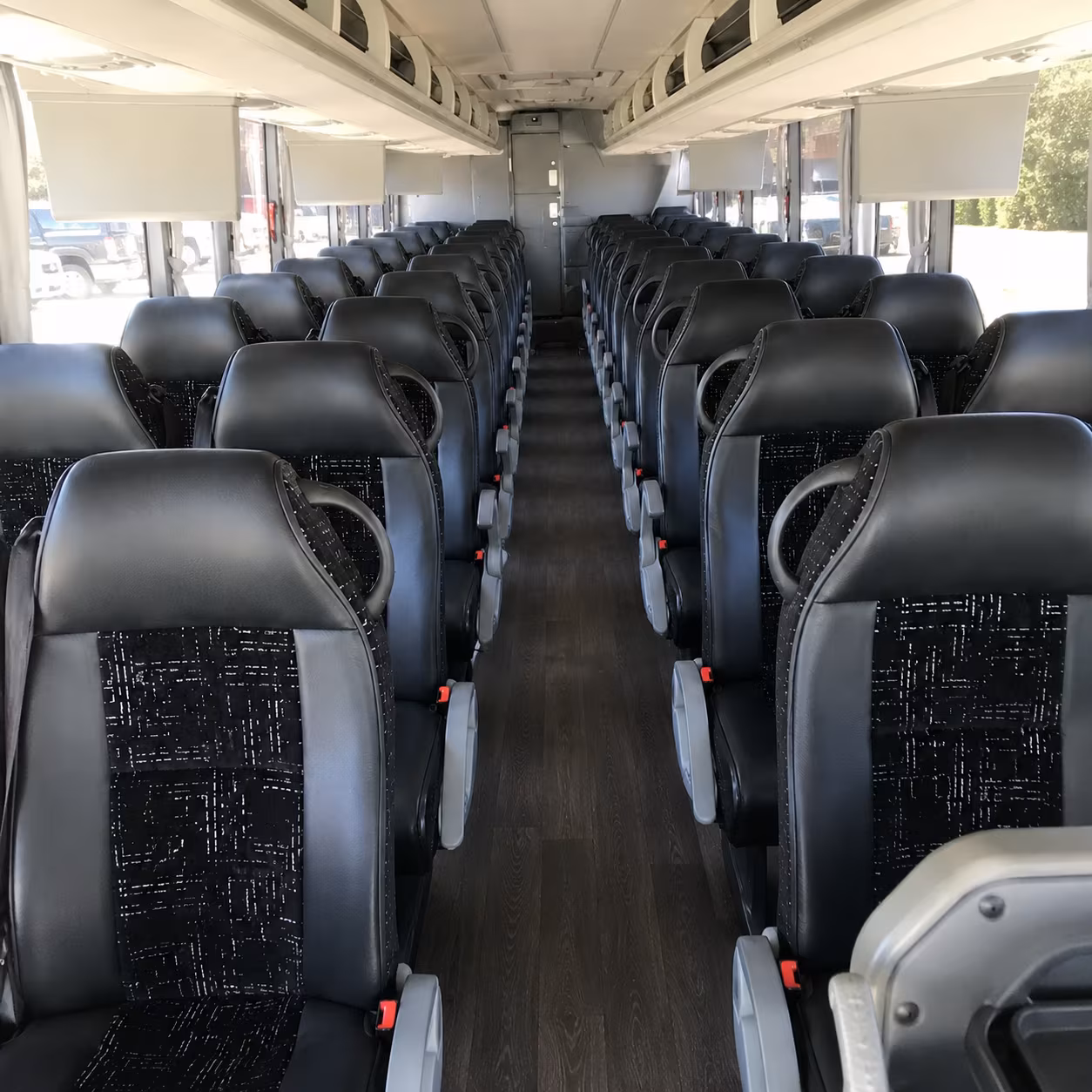 brownsville 56 passenger charter bus interior