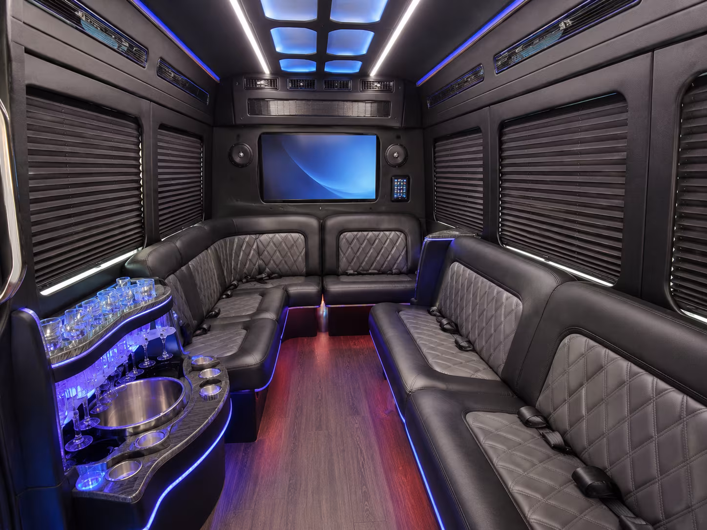 brownsville private event transportation onboard seating