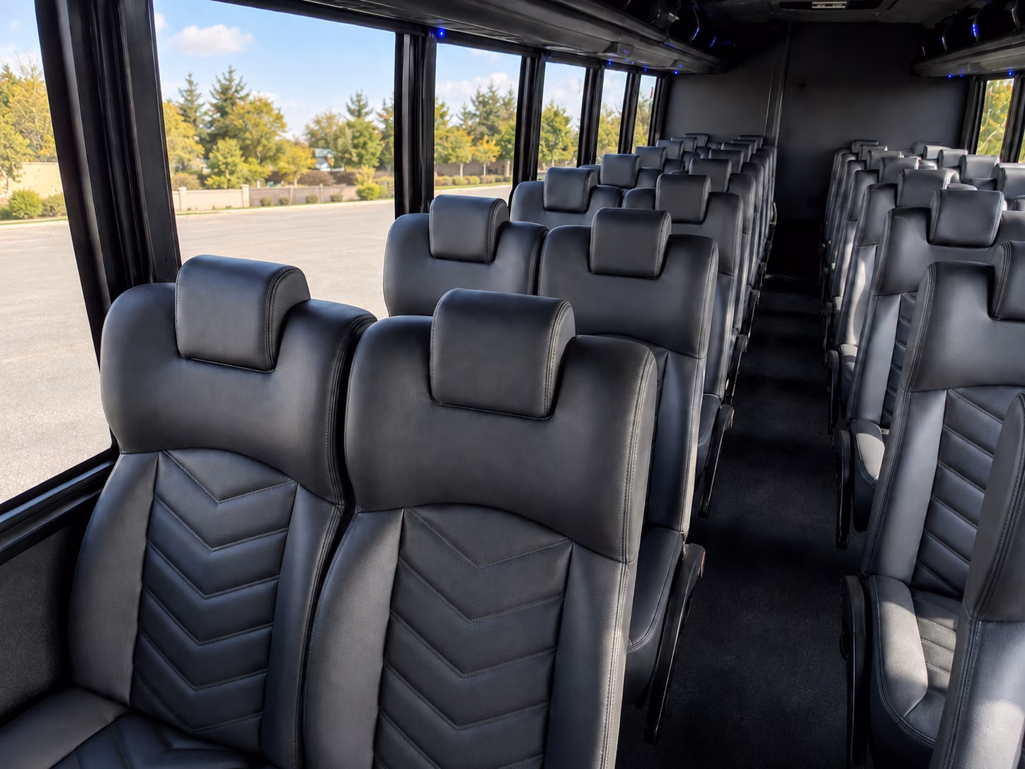 shuttle buses for brownsville wedding guests between hotels and venues